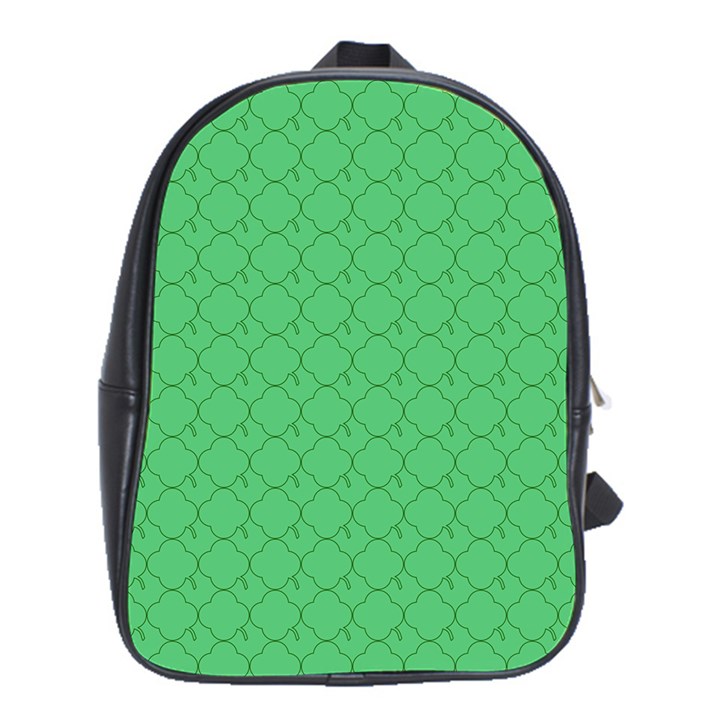 Clover Quatrefoil Pattern School Bag (XL)