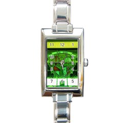 Dublin Scioto Irish Window Rectangle Italian Charm Watch by Riverwoman