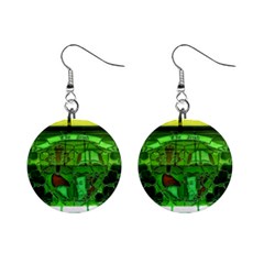 Dublin Scioto Irish Window Mini Button Earrings by Riverwoman