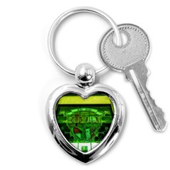 Dublin Scioto Irish Window Key Chains (heart)  by Riverwoman