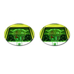 Dublin Scioto Irish Window Cufflinks (oval) by Riverwoman