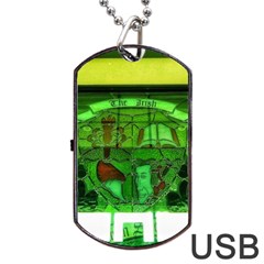 Dublin Scioto Irish Window Dog Tag Usb Flash (two Sides) by Riverwoman