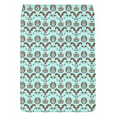 Easter Damask Pattern Robins Egg Blue And Brown Removable Flap Cover (s) by emilyzragz