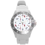 Thème Marin - Sea Round Plastic Sport Watch (L) Front