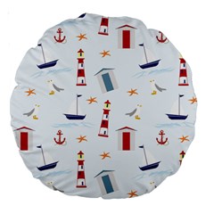 Thème Marin - Sea Large 18  Premium Round Cushions by alllovelyideas