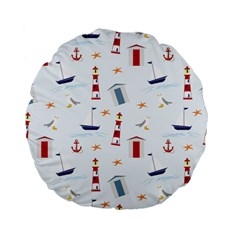 Thème Marin - Sea Standard 15  Premium Flano Round Cushions by alllovelyideas