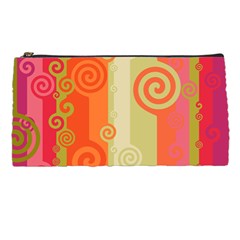 Ring Kringel Background Abstract Red Pencil Cases by Mariart