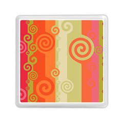 Ring Kringel Background Abstract Red Memory Card Reader (square) by Mariart