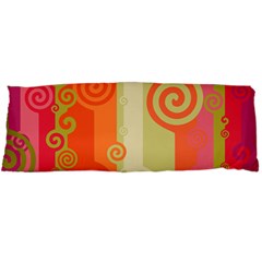 Ring Kringel Background Abstract Red Body Pillow Case Dakimakura (two Sides) by Mariart