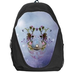 Easter Egg With Flowers Backpack Bag by FantasyWorld7