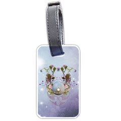 Easter Egg With Flowers Luggage Tags (one Side)  by FantasyWorld7