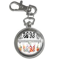 Bulgarian Folk Art Folk Art Key Chain Watches by Pakrebo