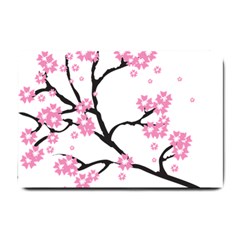 Blossoms Branch Cherry Floral Small Doormat  by Pakrebo