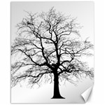 Tree Silhouette Winter Plant Canvas 16  x 20  15.75 x19.29  Canvas - 1