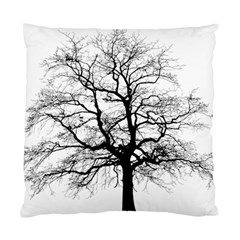 Tree Silhouette Winter Plant Standard Cushion Case (one Side) by Pakrebo