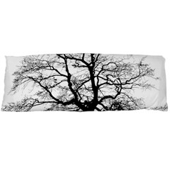 Tree Silhouette Winter Plant Body Pillow Case (dakimakura) by Pakrebo