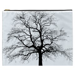 Tree Silhouette Winter Plant Cosmetic Bag (xxxl) by Pakrebo