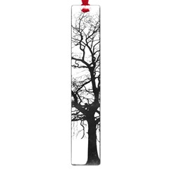 Tree Silhouette Winter Plant Large Book Marks by Pakrebo