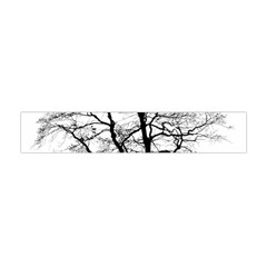 Tree Silhouette Winter Plant Flano Scarf (mini) by Pakrebo