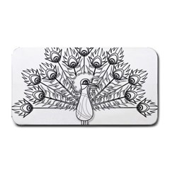 Peacock Plumage Display Bird Medium Bar Mats by Pakrebo