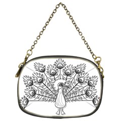 Peacock Plumage Display Bird Chain Purse (one Side) by Pakrebo