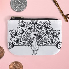 Peacock Plumage Display Bird Mini Coin Purse by Pakrebo