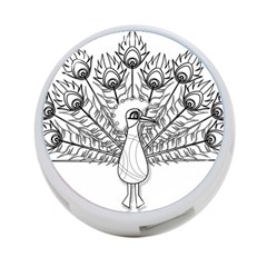 Peacock Plumage Display Bird 4-port Usb Hub (two Sides) by Pakrebo