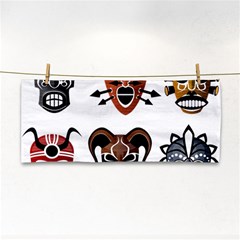 Tribal Masks African Culture Set Hand Towel by Pakrebo