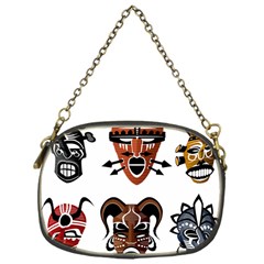 Tribal Masks African Culture Set Chain Purse (one Side) by Pakrebo