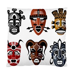 Tribal Masks African Culture Set Standard Cushion Case (one Side) by Pakrebo