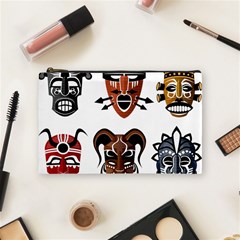 Tribal Masks African Culture Set Cosmetic Bag (medium) by Pakrebo