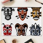 Tribal Masks African Culture Set Cosmetic Bag (XXXL) Front