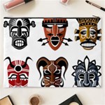 Tribal Masks African Culture Set Cosmetic Bag (XXXL) Back