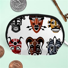 Tribal Masks African Culture Set Accessory Pouch (medium) by Pakrebo