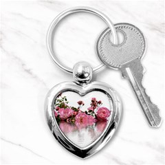 Roses Flowers Nature Flower Key Chains (heart)  by Pakrebo