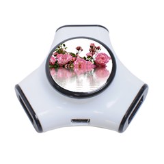 Roses Flowers Nature Flower 3-Port USB Hub