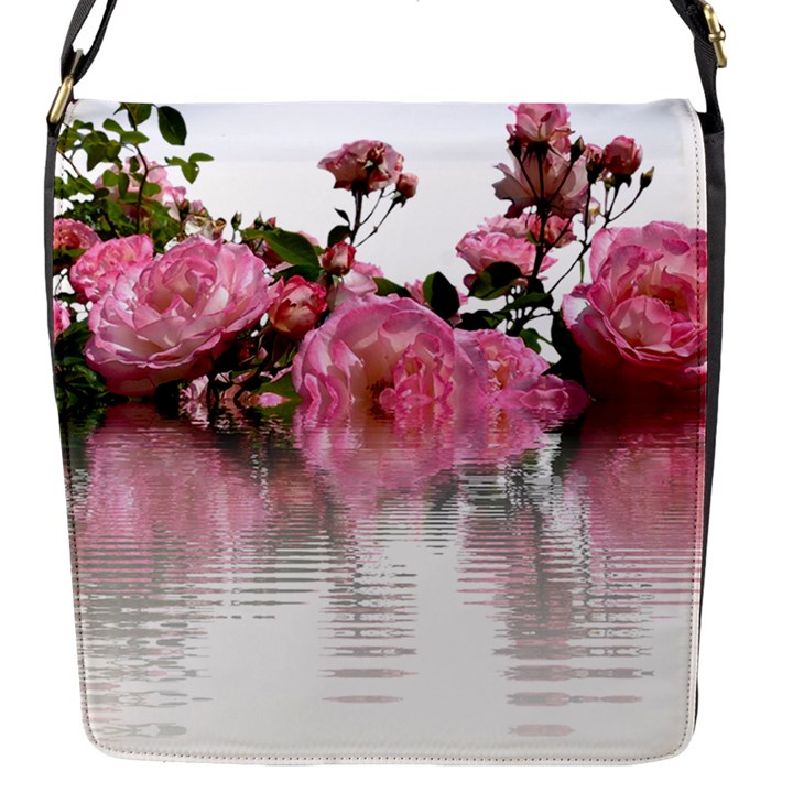 Roses Flowers Nature Flower Flap Closure Messenger Bag (S)