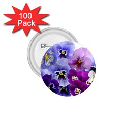 Pansy Isolated Violet Nature 1 75  Buttons (100 Pack)  by Pakrebo