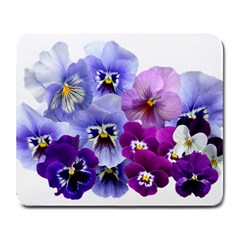 Pansy Isolated Violet Nature Large Mousepads by Pakrebo