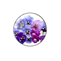 Pansy Isolated Violet Nature Hat Clip Ball Marker by Pakrebo