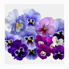 Pansy Isolated Violet Nature Medium Glasses Cloth by Pakrebo