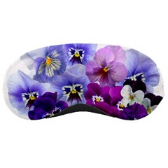 Pansy Isolated Violet Nature Sleeping Masks by Pakrebo