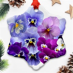 Pansy Isolated Violet Nature Ornament (snowflake) by Pakrebo