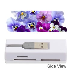 Pansy Isolated Violet Nature Memory Card Reader (stick) by Pakrebo