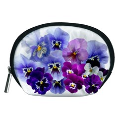 Pansy Isolated Violet Nature Accessory Pouch (medium) by Pakrebo