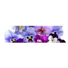 Pansy Isolated Violet Nature Satin Scarf (oblong) by Pakrebo