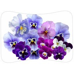 Pansy Isolated Violet Nature Velour Seat Head Rest Cushion by Pakrebo