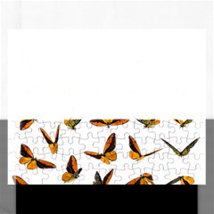 Butterfly Butterflies Insect Swarm Rectangular Jigsaw Puzzl by Pakrebo