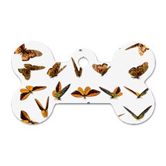 Butterfly Butterflies Insect Swarm Dog Tag Bone (one Side) by Pakrebo