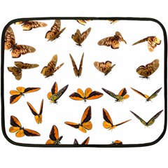 Butterfly Butterflies Insect Swarm Fleece Blanket (mini) by Pakrebo